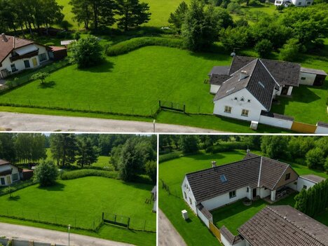 Prodej domu se stavebním pozemkem - Lhota u Borovan